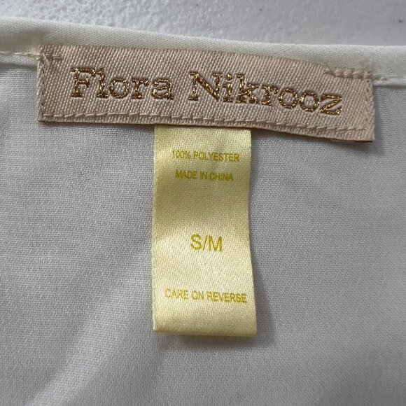 Flora Nikrooz Ivory Sheer Wrap Belted Short Robe Cover-Up – Women’s Size S/M NWT - Picture 7 of 11